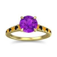 Cathedral Pave Java Ring