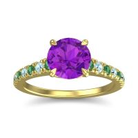Cathedral Pave Java Ring
