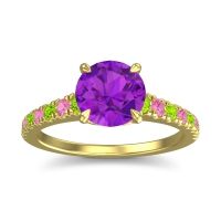 Cathedral Pave Java Ring