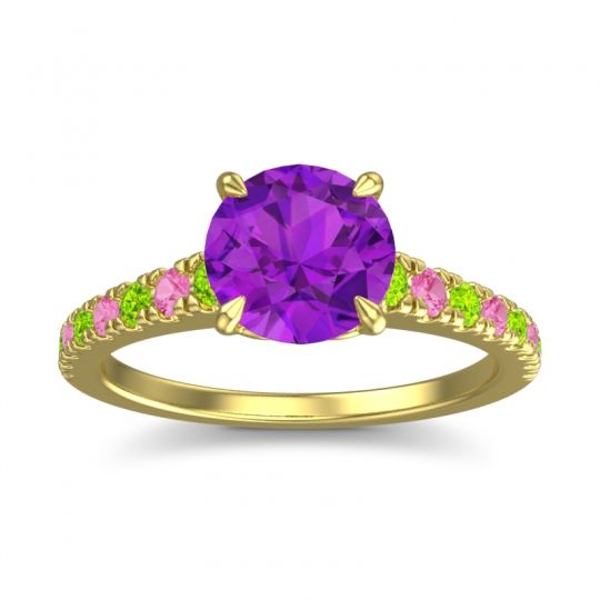 Cathedral Pave Java Ring