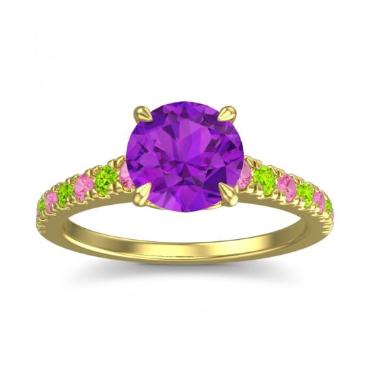 Cathedral Pave Java Ring