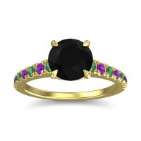 Cathedral Pave Java Ring