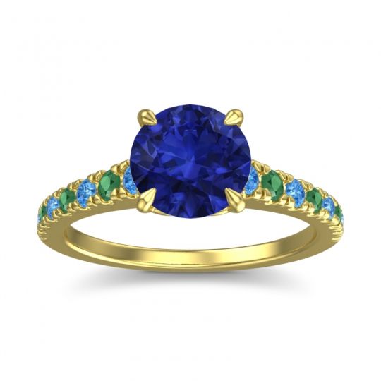 Cathedral Pave Java Ring