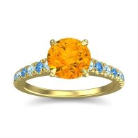 Cathedral Pave Java Ring