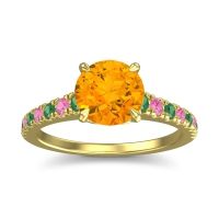 Cathedral Pave Java Ring