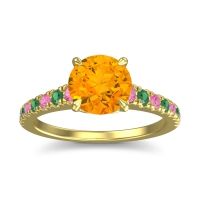 Cathedral Pave Java Ring