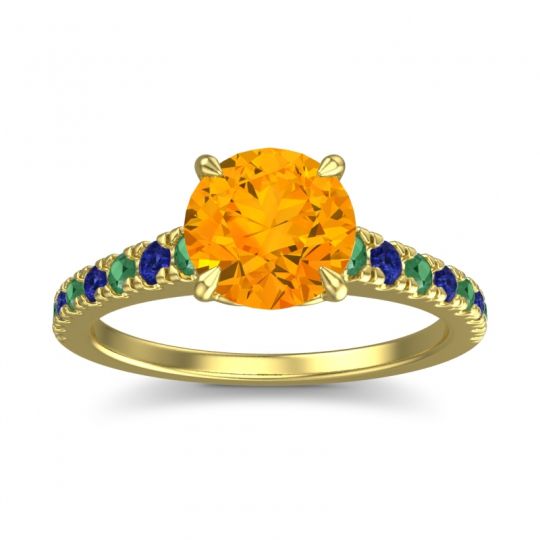 Cathedral Pave Java Ring