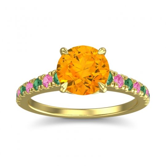 Cathedral Pave Java Ring
