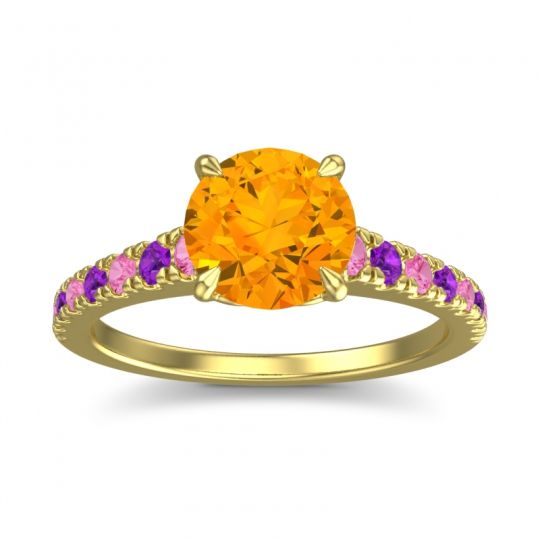 Cathedral Pave Java Ring