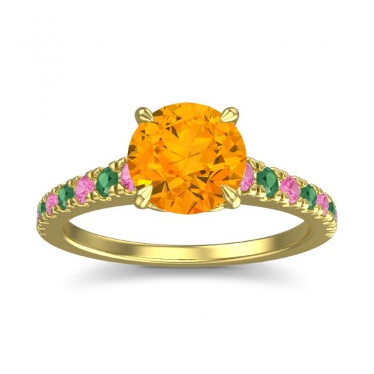 Cathedral Pave Java Ring