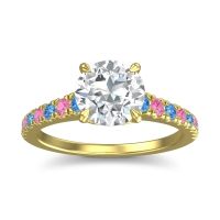 Cathedral Pave Java Ring