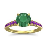 Cathedral Pave Java Ring