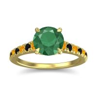 Cathedral Pave Java Ring