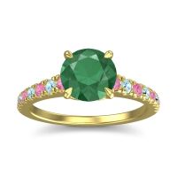 Cathedral Pave Java Ring
