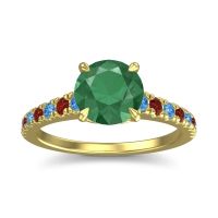 Cathedral Pave Java Ring