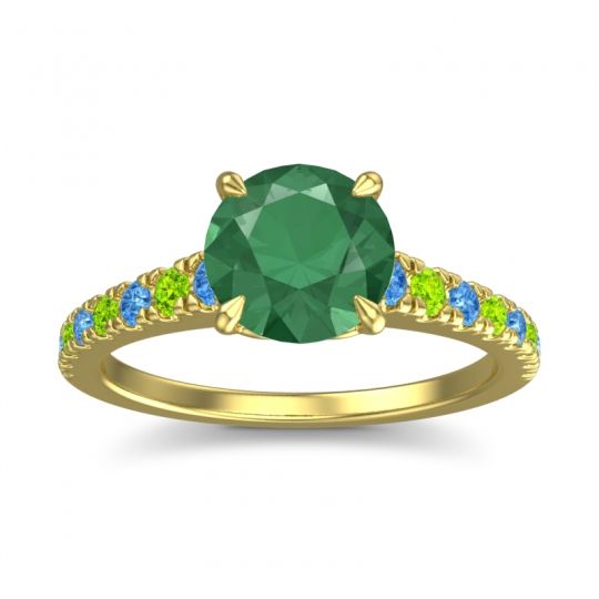 Cathedral Pave Java Ring