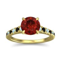 Cathedral Pave Java Ring