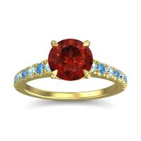 Cathedral Pave Java Ring