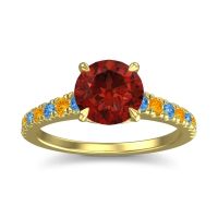 Cathedral Pave Java Ring