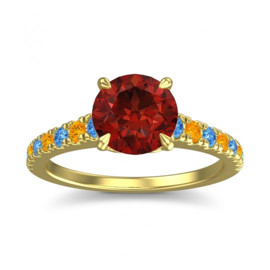 Cathedral Pave Java Ring