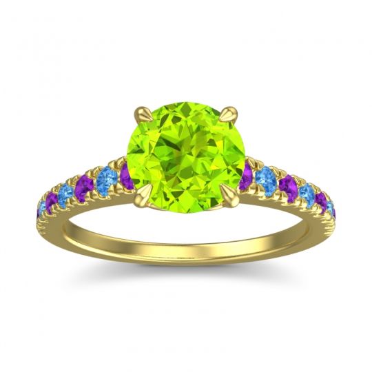 Cathedral Pave Java Ring