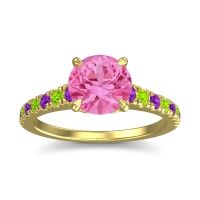 Cathedral Pave Java Ring