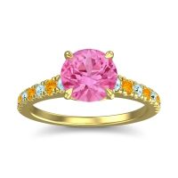 Cathedral Pave Java Ring