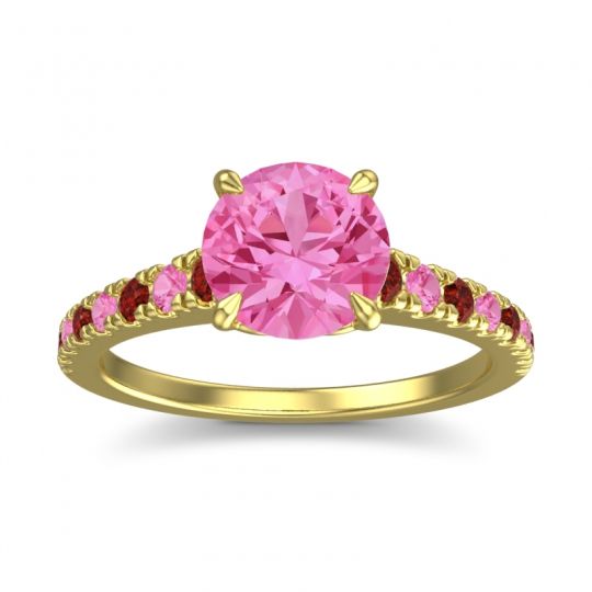 Cathedral Pave Java Ring