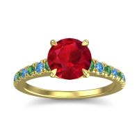 Cathedral Pave Java Ring
