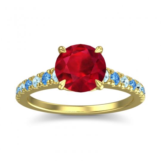 Cathedral Pave Java Ring