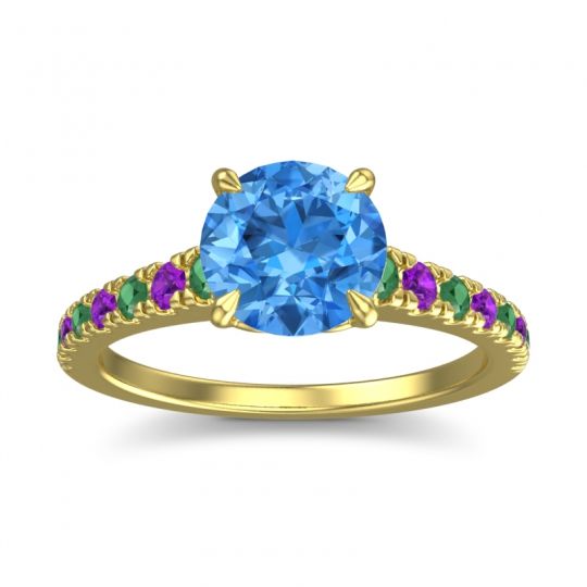 Cathedral Pave Java Ring