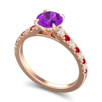 Cathedral Pave Java Ring