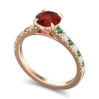 Cathedral Pave Java Ring