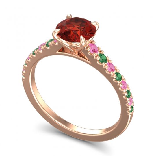 Cathedral Pave Java Ring