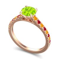 Cathedral Pave Java Ring