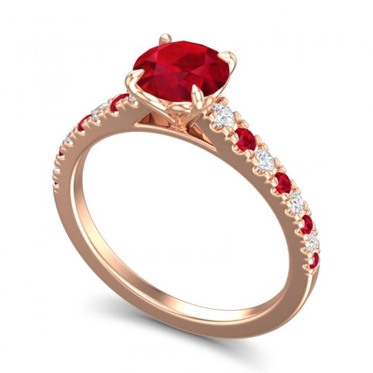 Cathedral Pave Java Ring