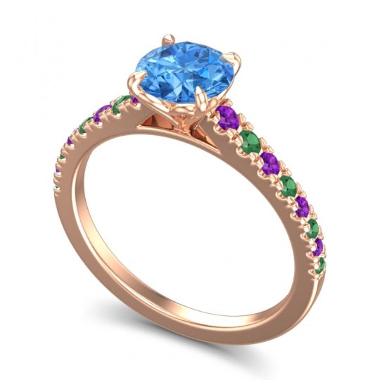 Cathedral Pave Java Ring