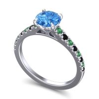 Cathedral Pave Java Ring