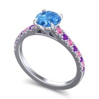 Cathedral Pave Java Ring