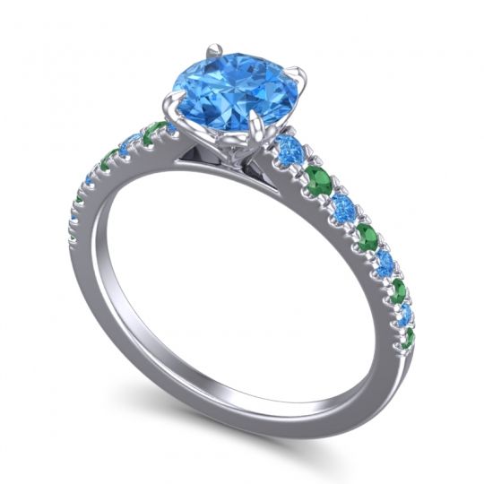 Cathedral Pave Java Ring