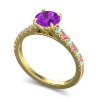 Cathedral Pave Java Ring