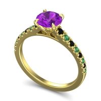 Cathedral Pave Java Ring