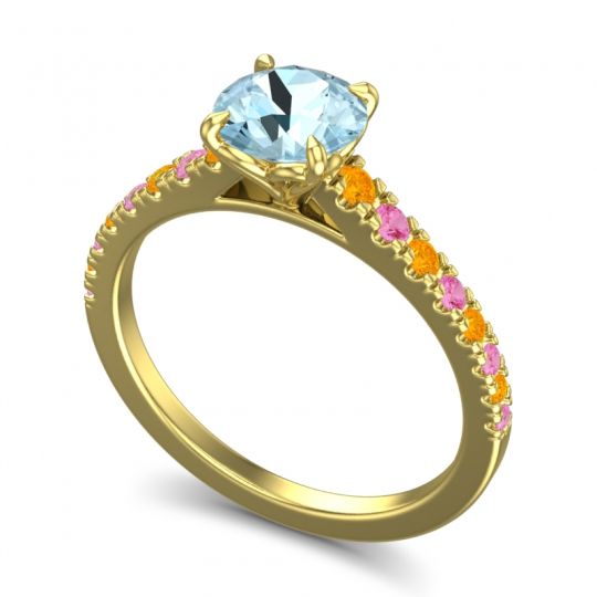 Cathedral Pave Java Ring