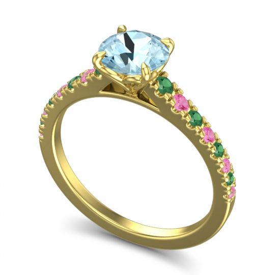 Cathedral Pave Java Ring