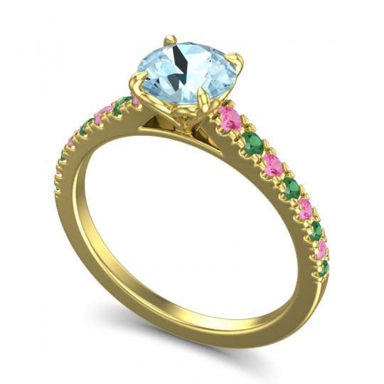 Cathedral Pave Java Ring