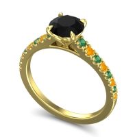 Cathedral Pave Java Ring