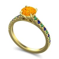 Cathedral Pave Java Ring