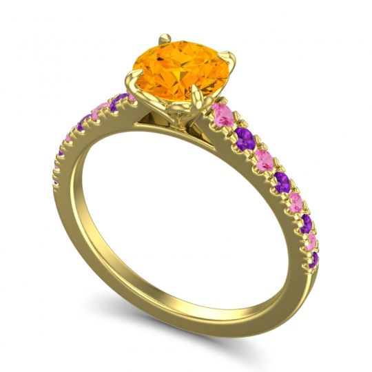 Cathedral Pave Java Ring