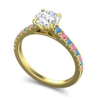 Cathedral Pave Java Ring