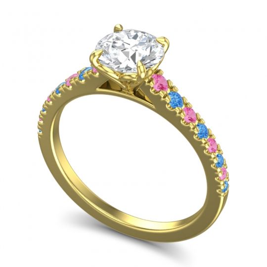 Cathedral Pave Java Ring